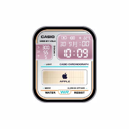 CASIO卡西欧数字运动表盘