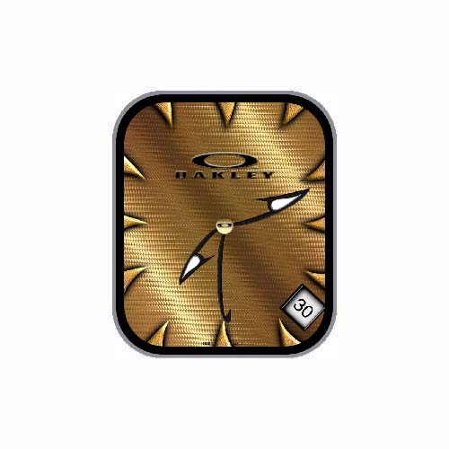 Oakley数字指针金色表盘