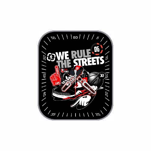 运动鞋数字指针表盘