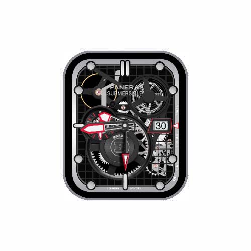 沛纳海PANERAI数字指针表盘