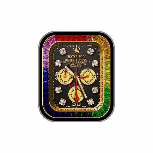 彩色ROLEX劳力士数字指针表盘