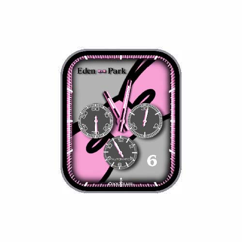 粉色蝴蝶结数字指针表盘