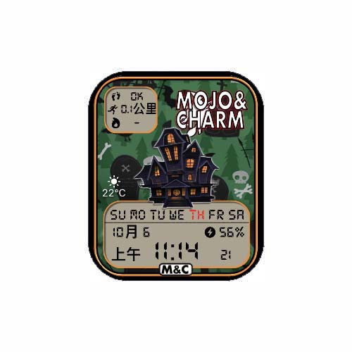 万圣节风格数字运动表盘