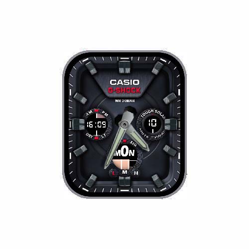 CASIO卡西欧数字指针运动表盘