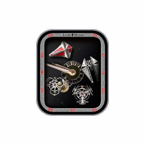 路易莫奈特Louis Moinet 星球大战飞船指针机械表盘