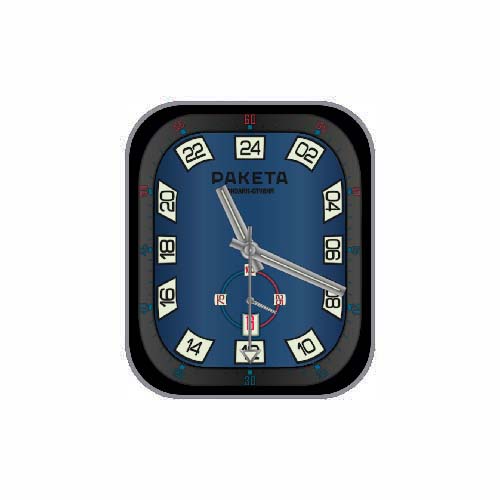 PAKETA数字指针蓝色表盘