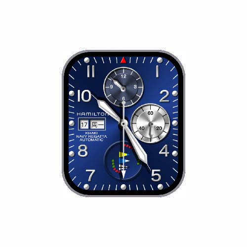 HAMILTON汉米尔顿数字指针蓝色表盘