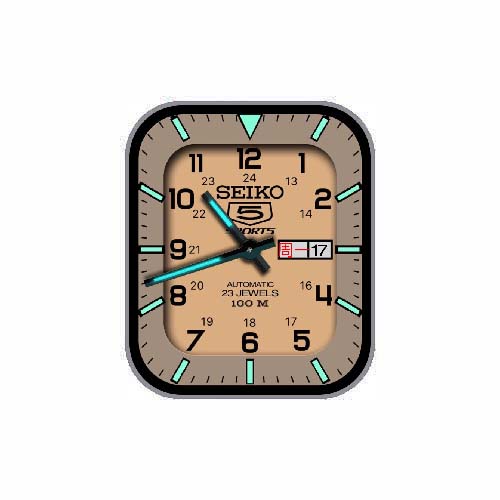 SEIKO精工数字指针表盘