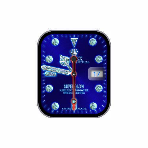 ROLEX劳力士数字指针蓝色表盘