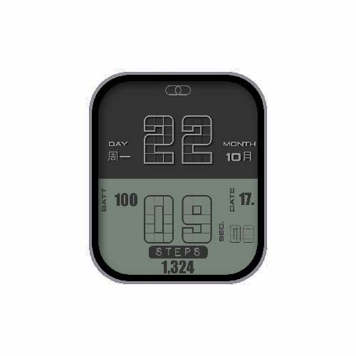 简约数字日期表盘