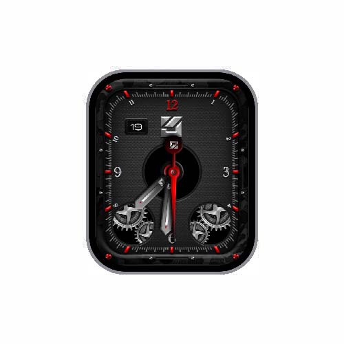 数字指针飞轮黑色表盘