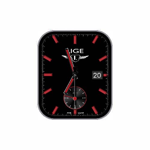 简约数字指针黑色表盘