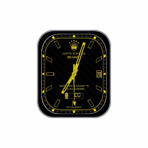 ROLEX劳力士数字指针黄色表盘