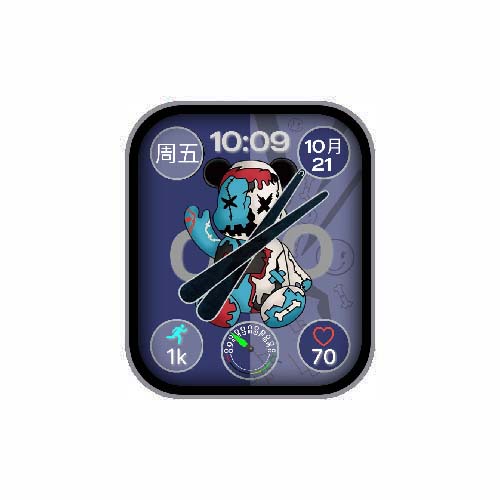 KAWS暴力熊数字指针表盘