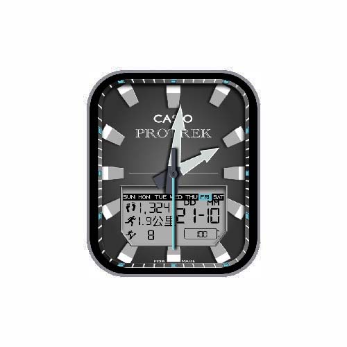 CASIO卡西欧数字指针表盘