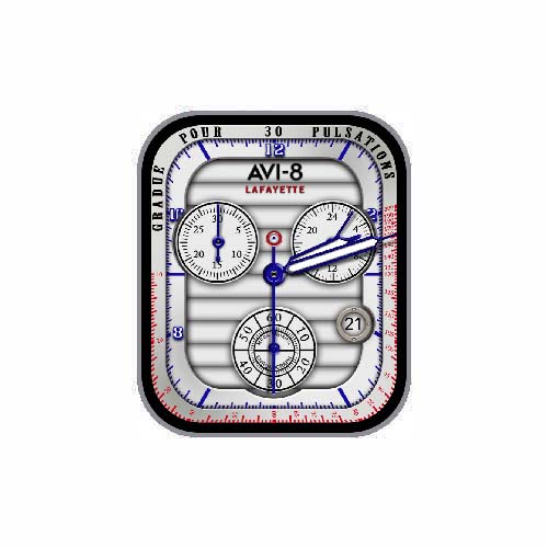 AVI-8数字指针白色表盘