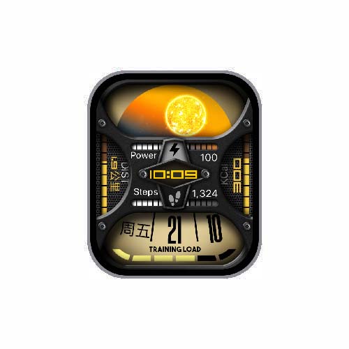 炫酷数字运动公里数表盘