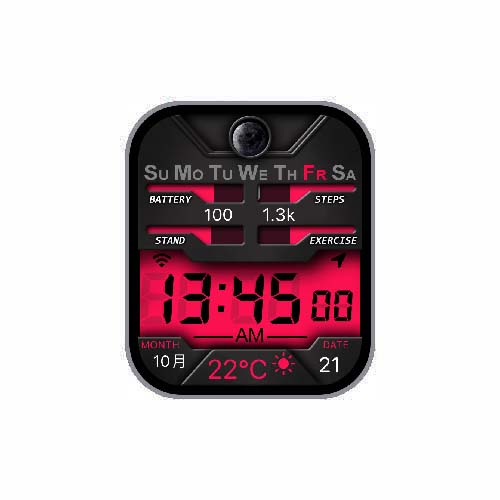 数字指针天气温度表盘