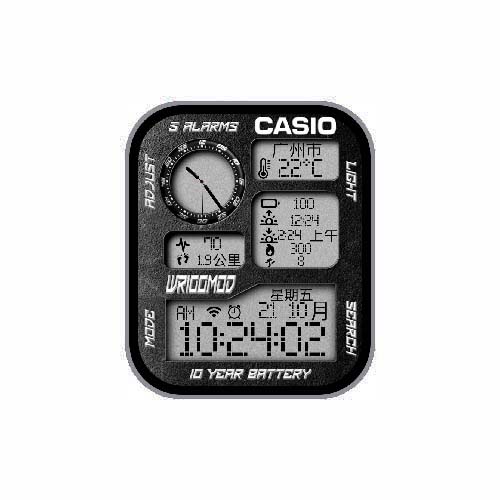 CASIO卡西欧数字运动表盘