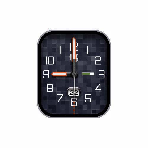 简约数字指针马赛克表盘