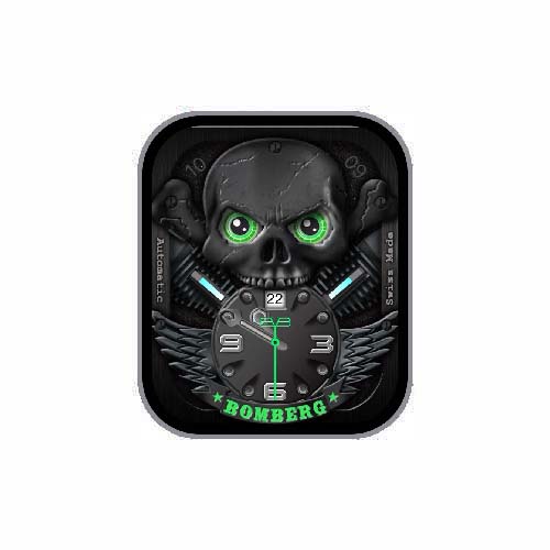 BOMBERG骷髅头数字指针黑色表盘