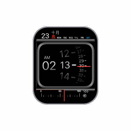 简约数字日期表盘