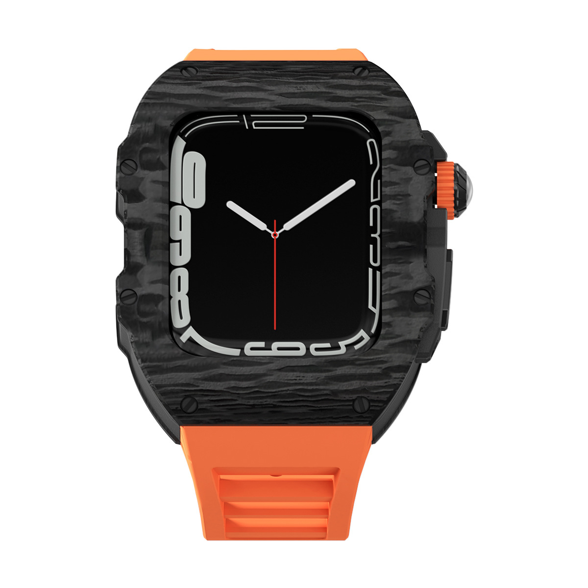 Apple Watch 碳纤维表壳用于苹果手表改装iWatch Ultra 49mm S8 45 44mm保护壳