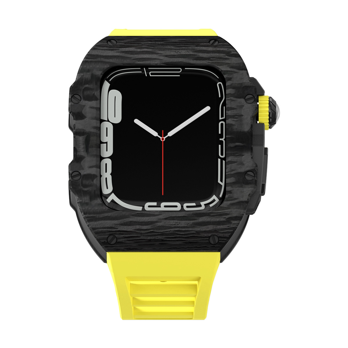 Apple Watch 碳纤维表壳用于苹果手表改装iWatch Ultra 49mm S8 45 44mm保护壳