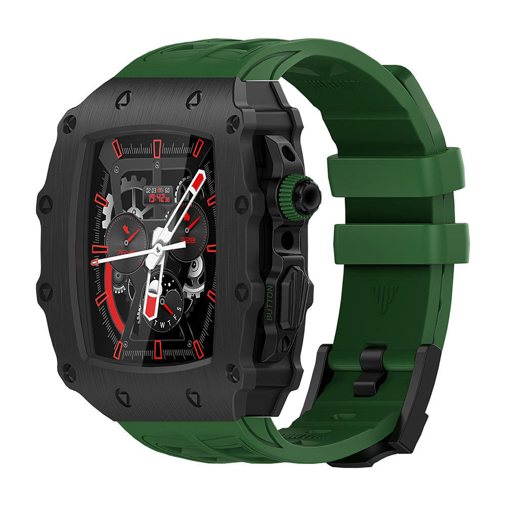 Apple Watch 改装壳iWatch系列44/45mm苹果手表S8金属壳表带钢化膜一体