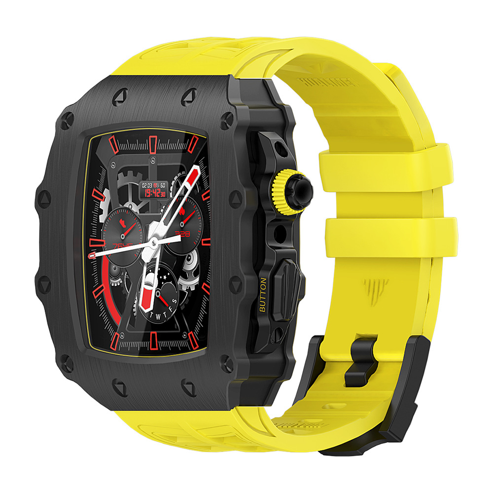 Apple Watch 改装壳iWatch系列44/45mm苹果手表S8金属壳表带钢化膜一体