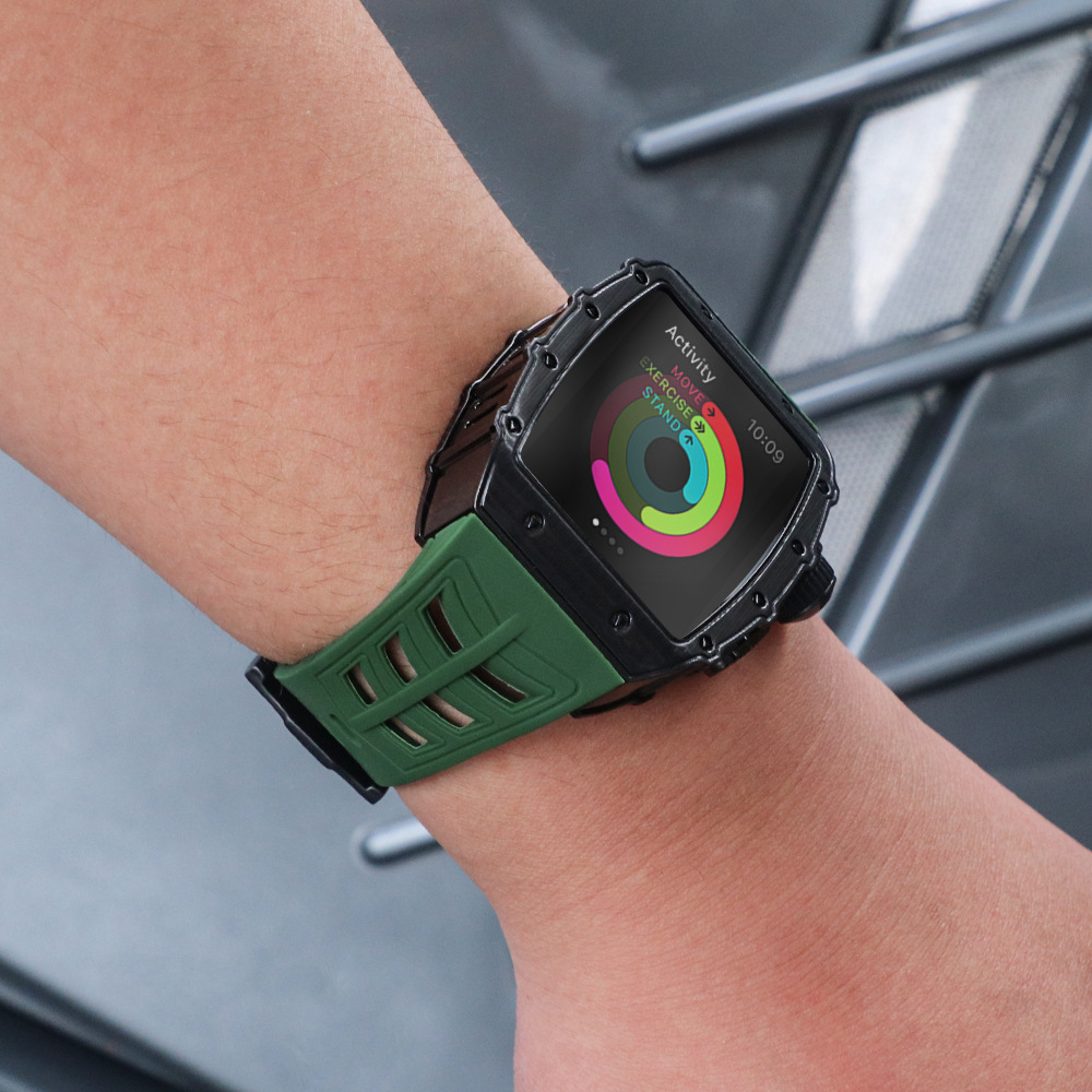 Apple Watch 金属壳苹果手表45/44MM 41/40MM改装壳用于iWatch S8/7