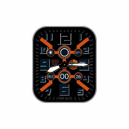 简约指针温度表盘