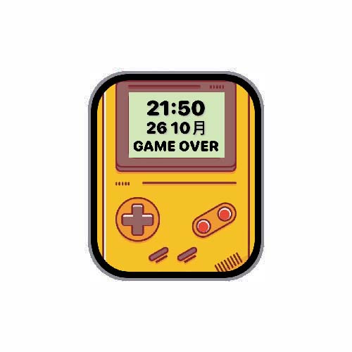 游戏机GAME OVER数字表盘