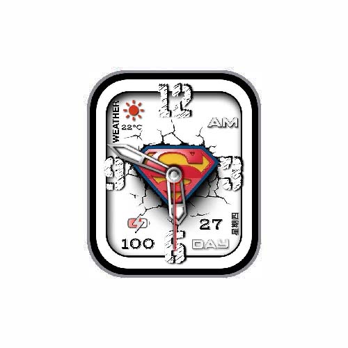 超人Superman数字指针表盘