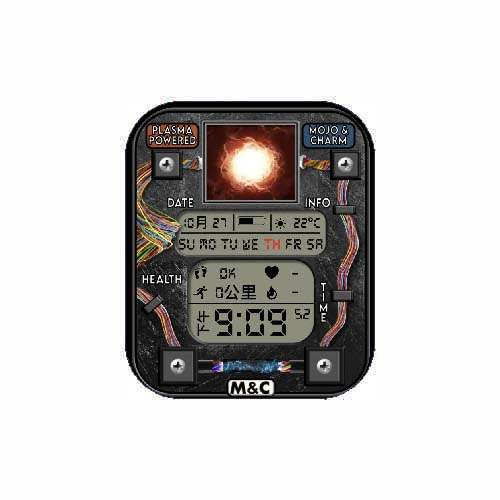 M&C数字运动步数心率表盘