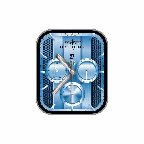 BREITLING百年灵数字指针蓝色表盘