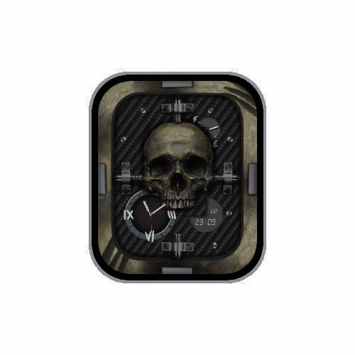 骷髅头简约数字指针表盘
