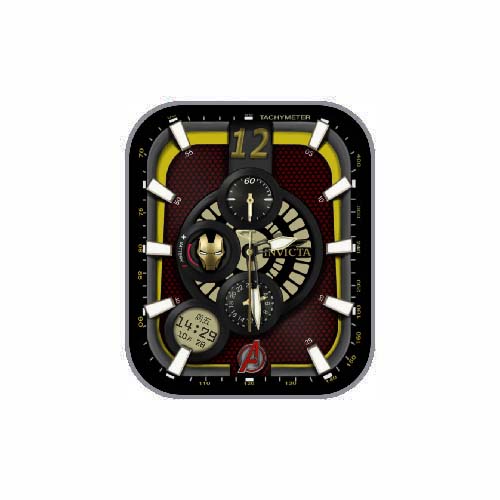 INVICTA因维克塔钢铁侠数字指针表盘