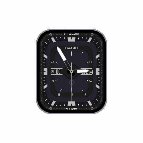 CASIO卡西欧数字指针简约表盘