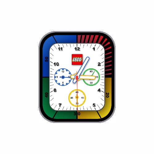 LEGO乐高简约数字指针表盘