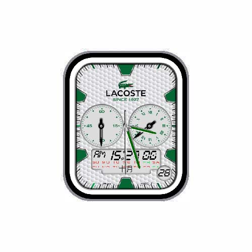 LACOSTE法国鳄鱼数字指针表盘