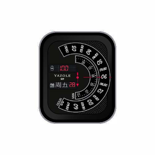 YAZOLE雅卓伦数字指针简约表盘