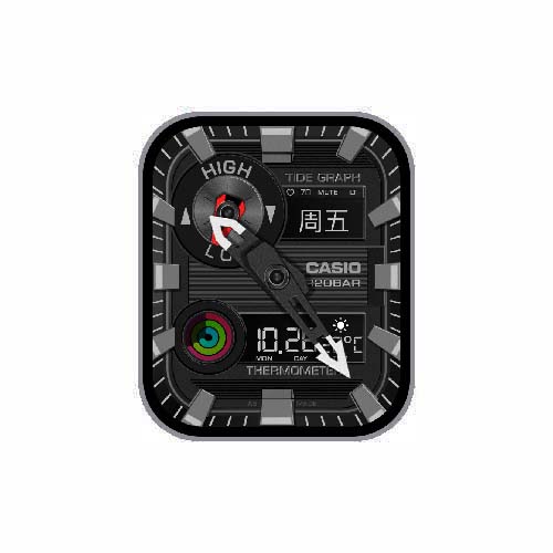 CASIO卡西欧数字指针表盘