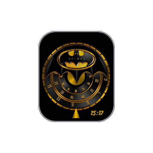 蝙蝠侠简约数字表盘