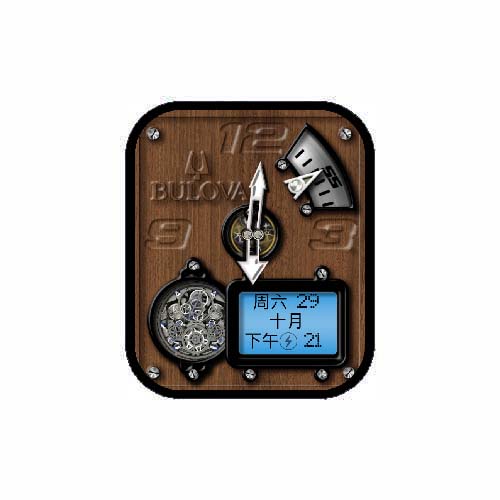 简约数字指针表盘