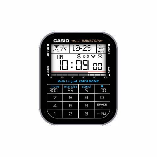 CASIO卡西欧数字心率ultra表盘