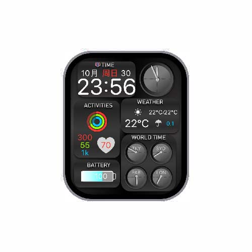 数字指针心率运动表盘