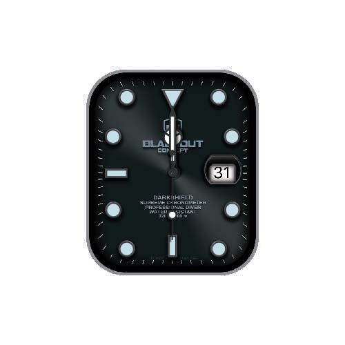 BLACKOUT数字指针黑色表盘