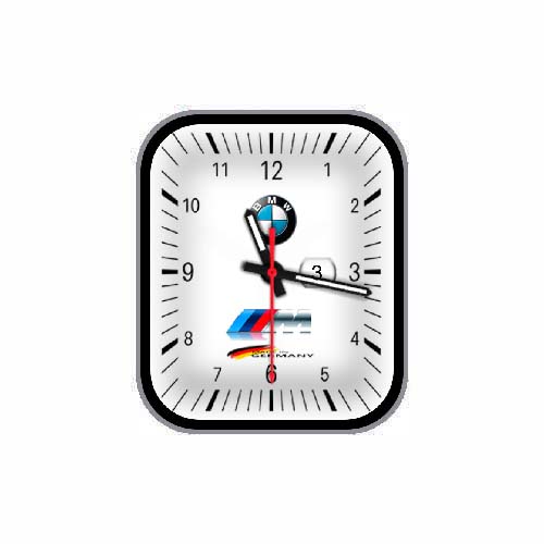 BMW宝马数字指针简约白色表盘