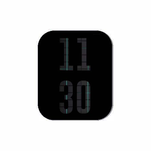 简约数字黑色表盘